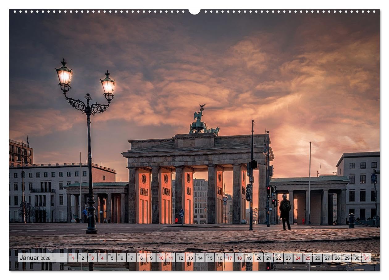 Metropolen - Weltstädte im magischen Licht (hochwertiger Premium Wandkalender 2026 DIN A2 quer), Kunstdruck in Hochglanz: Atmosphärische Fotografien ... zur Blauen Stunde (CALVENDO Orte)