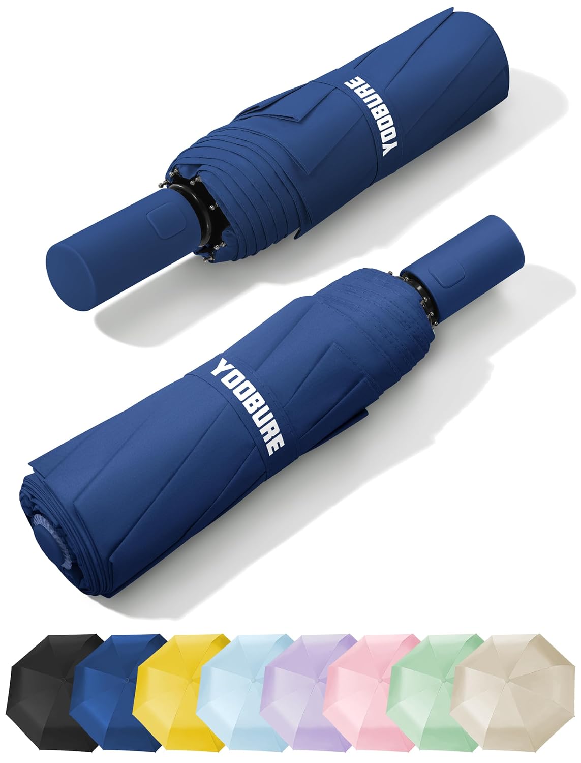 Yoobure Automatic Travel Umbrellas for Rain - Portable Compact Umbrella for Backpack Car UV Umbrellas for Sun Protection