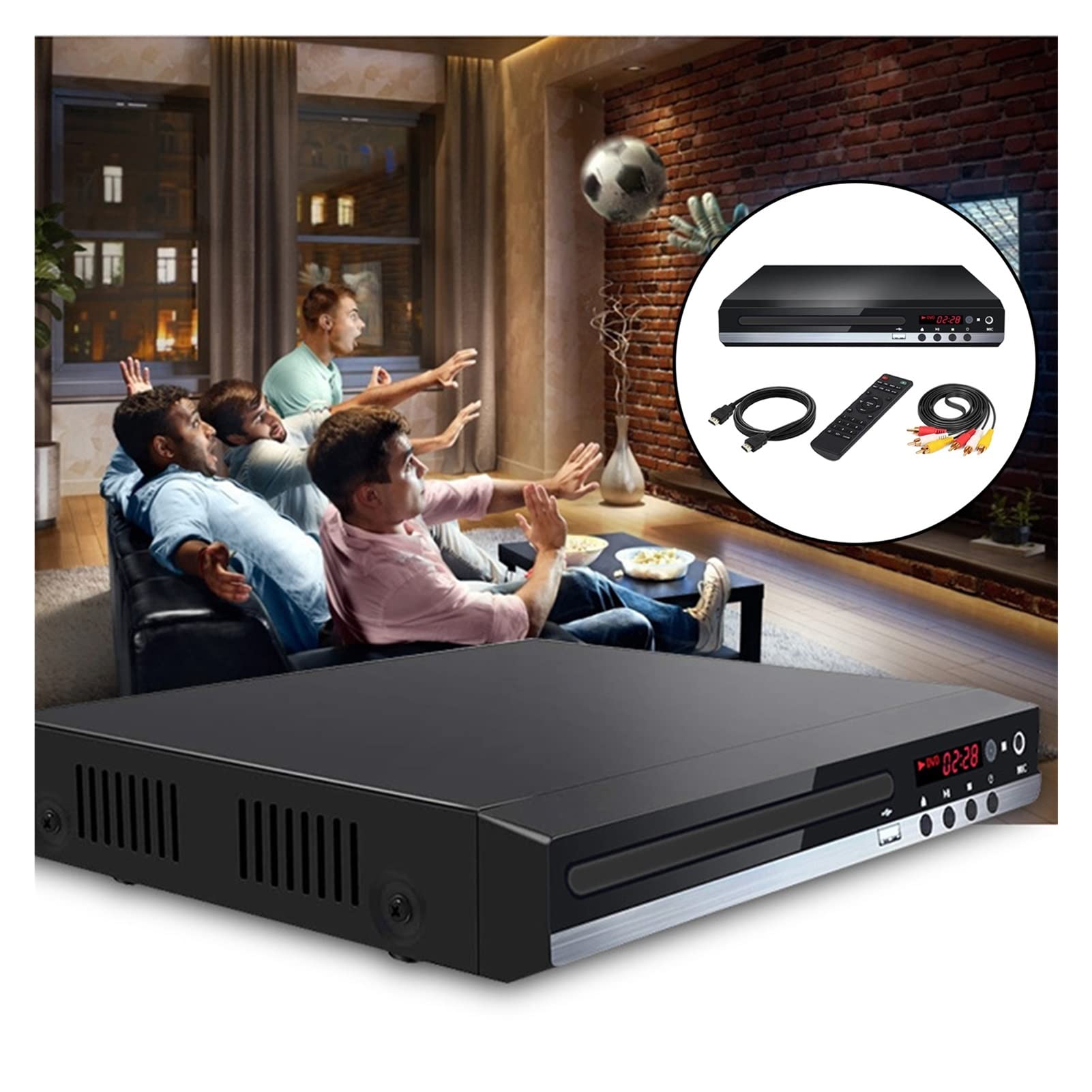 DVD Región de Jugadores Gratis UHD 1080P Compacto CD Jugador for casa VCD Discos Portátil