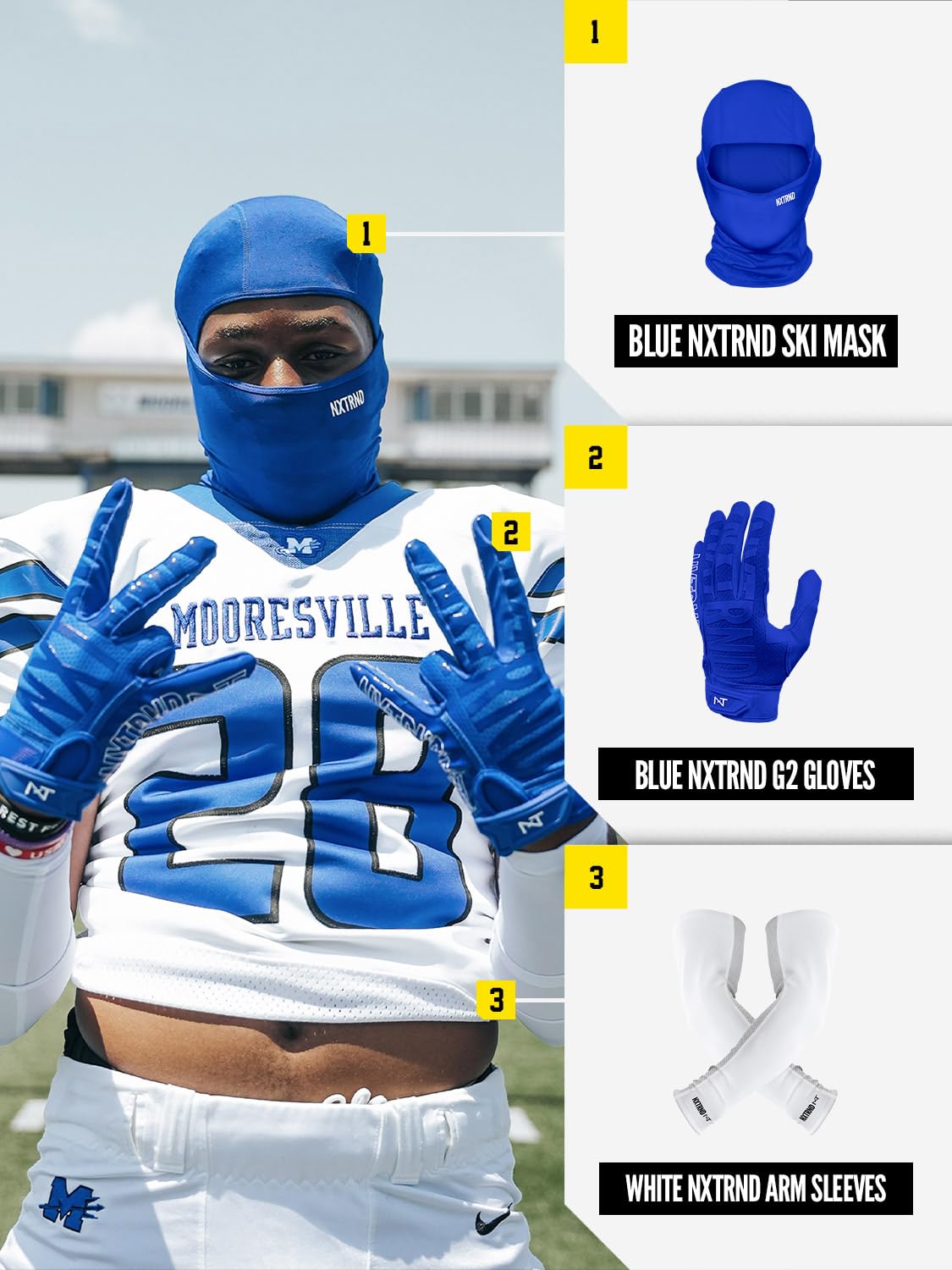 NXT NXTRND Maska narciarska unisex, kominiarka, niebieska, jeden rozmiar, NIEBIESKI, rozmiar uniwersalny