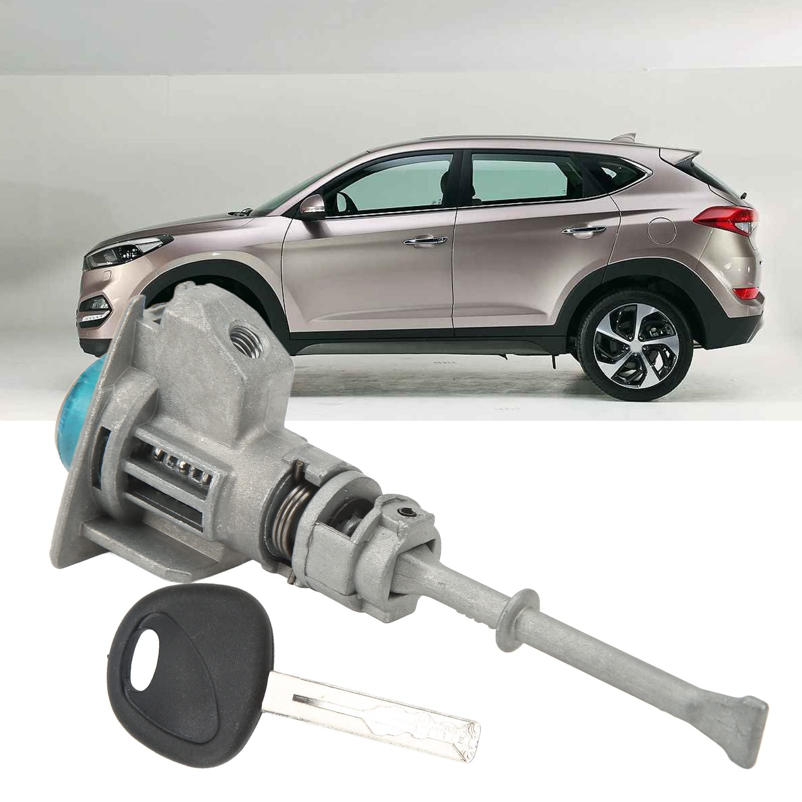 Cilindro de Cerradura de Puerta de Coche, Repuesto de Aleación de Zinc para Cilindro de Cerradura de Puerta de Alta Resistencia del Lado del Conductor para Hyundai Tucson IX35