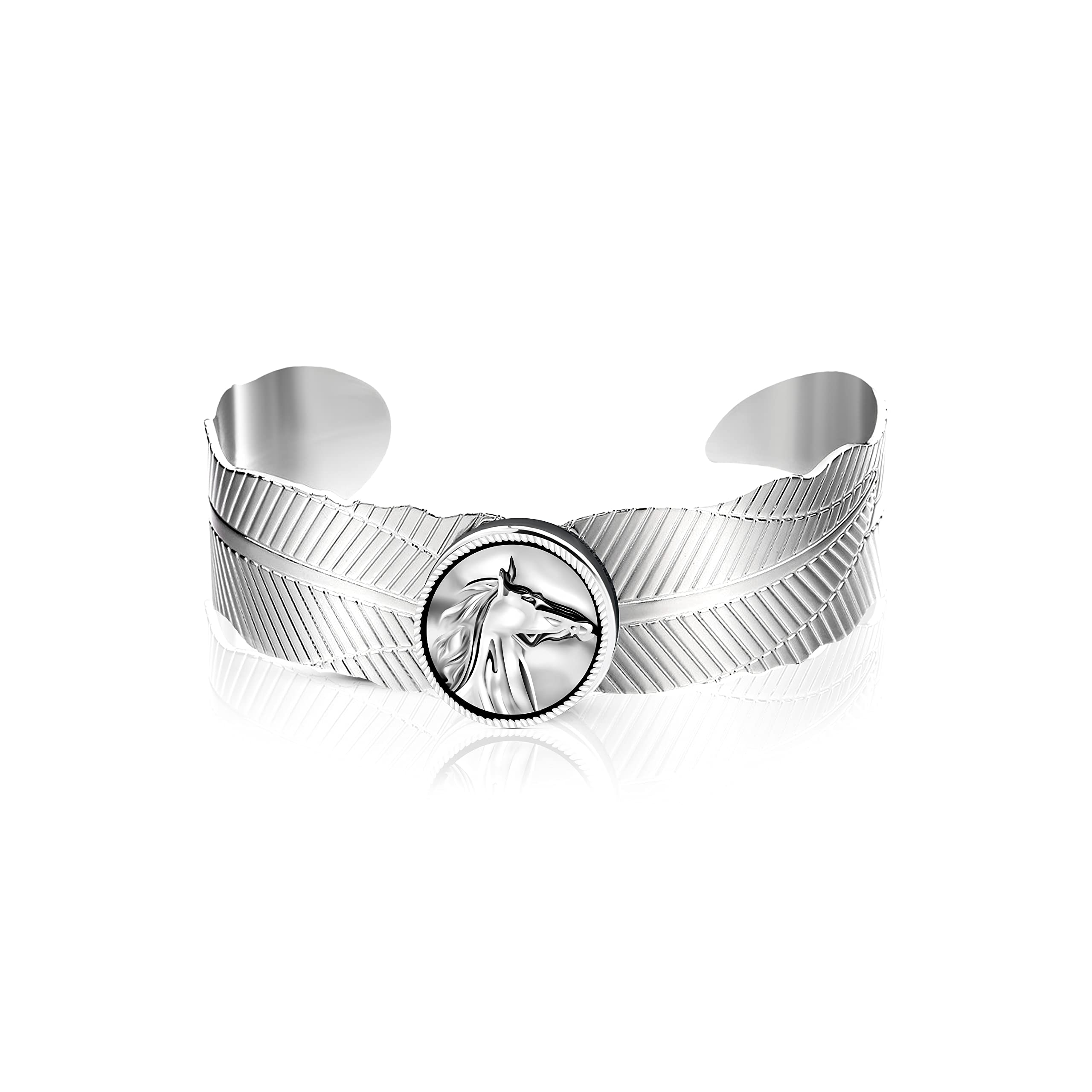 Andante CHUNK Click-Button Druckknopf - Pferd Motiv Für Chunk Armbänder