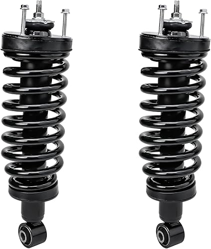 Miniatura 1855 de Detroit Axle - Kit de suspensión delantera de 10 piezas para Chevy Aveo Aveo5 Pontiac G3 Wave 2 Ready Struts Assembly 2 Enlaces de barra