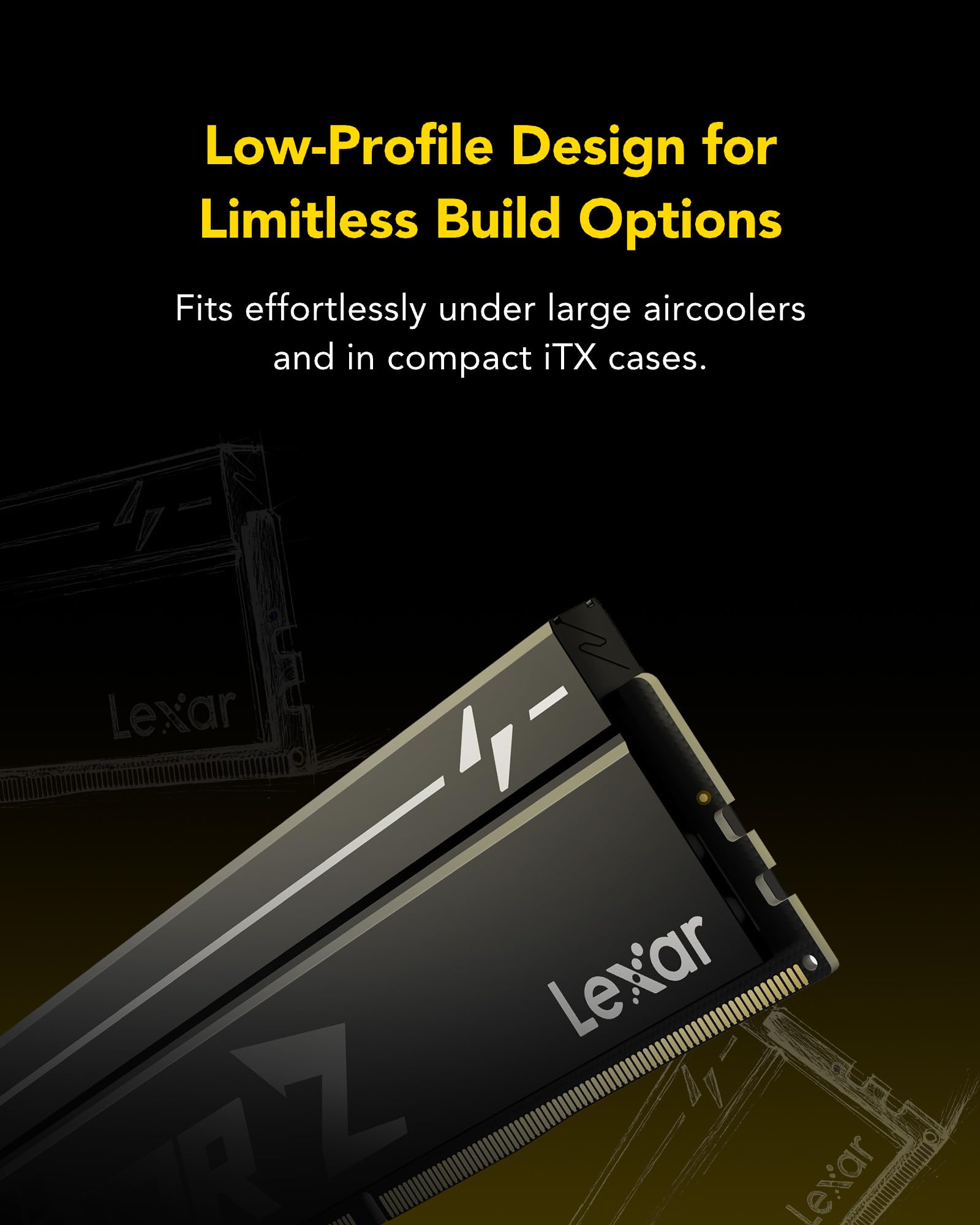 Amazon | Lexar THOR Zシリーズ OC DDR5 RAM 32GB キット (2x16GB