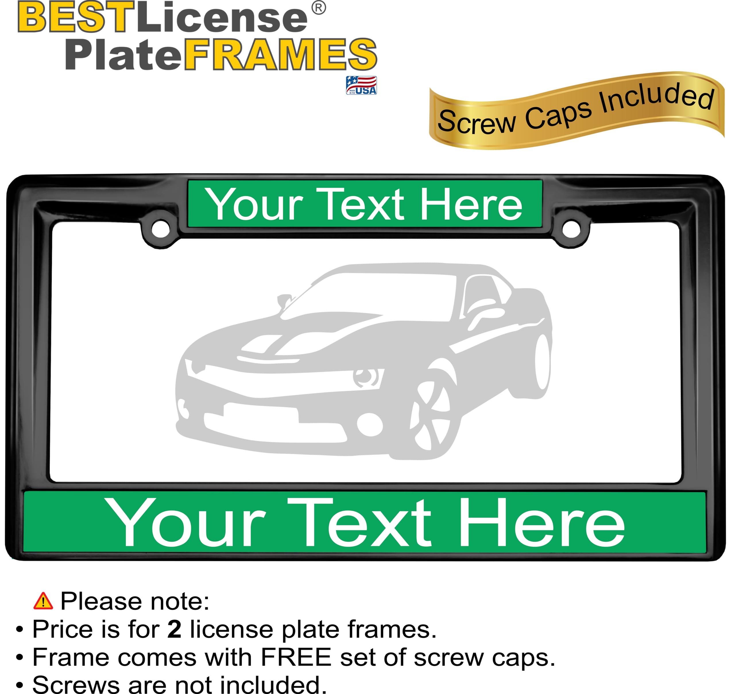 Custom Personalized Heavy Duty Metal Laser Engraved Car License Plate Frame wit - Picture 25 of 113