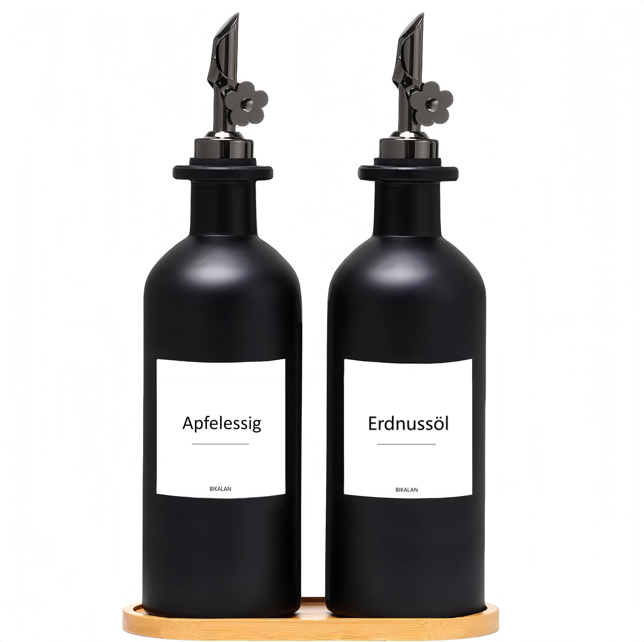 Ouverture automatique pour cette bouteille d'huile d'olive et de vinaigre de 500 ml