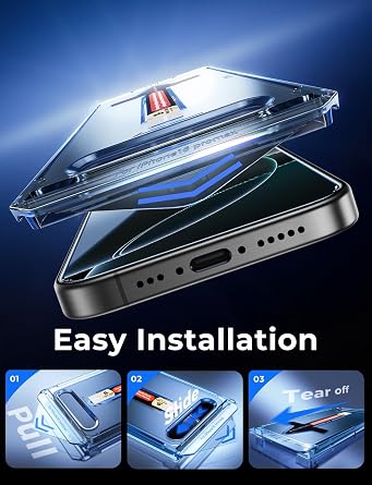MAGIC JOHN 2 Pack for iPhone 16 Pro Max Screen Protector