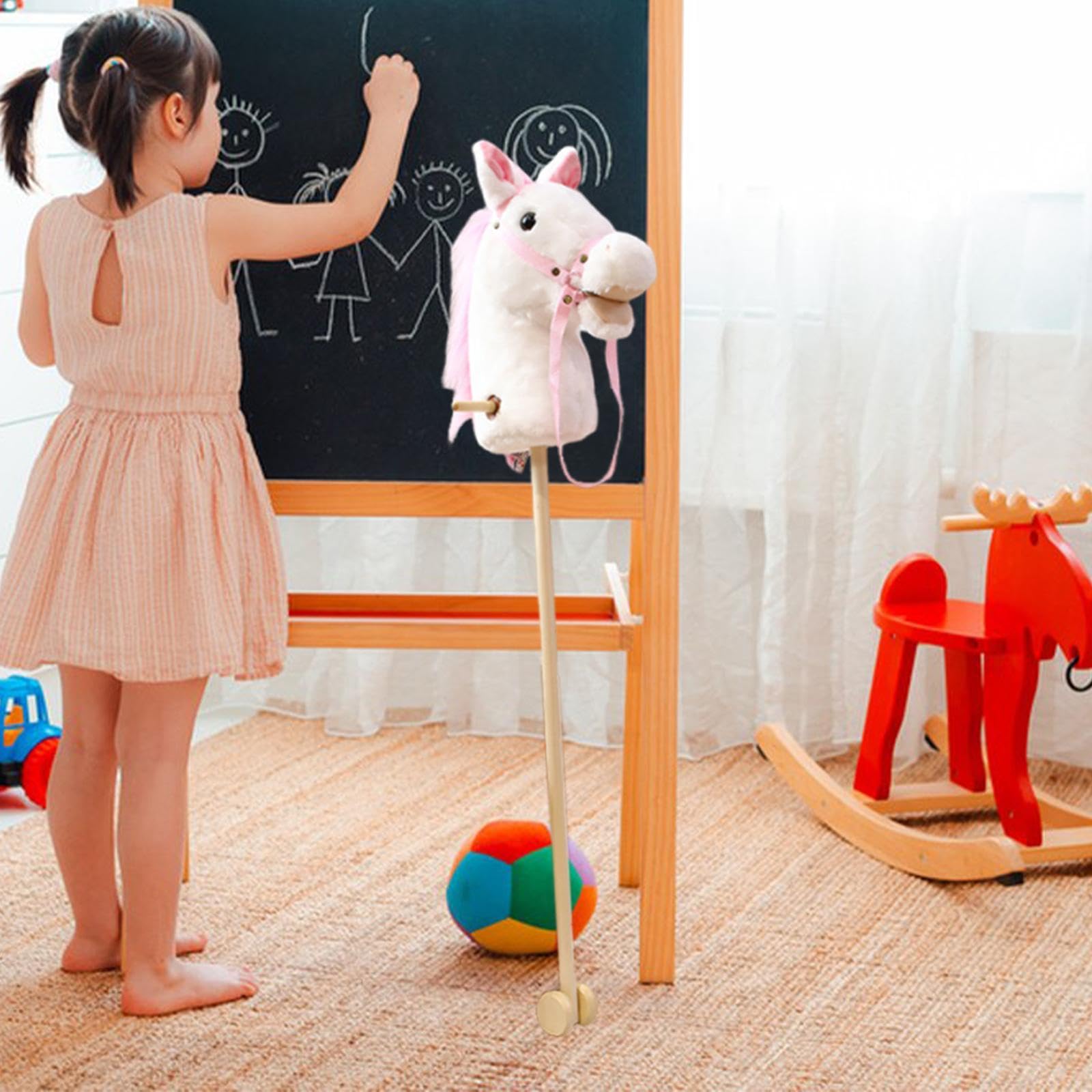Amazon.co.jp: T Tooyful スティックホース木製ポール 動物ぬいぐるみ