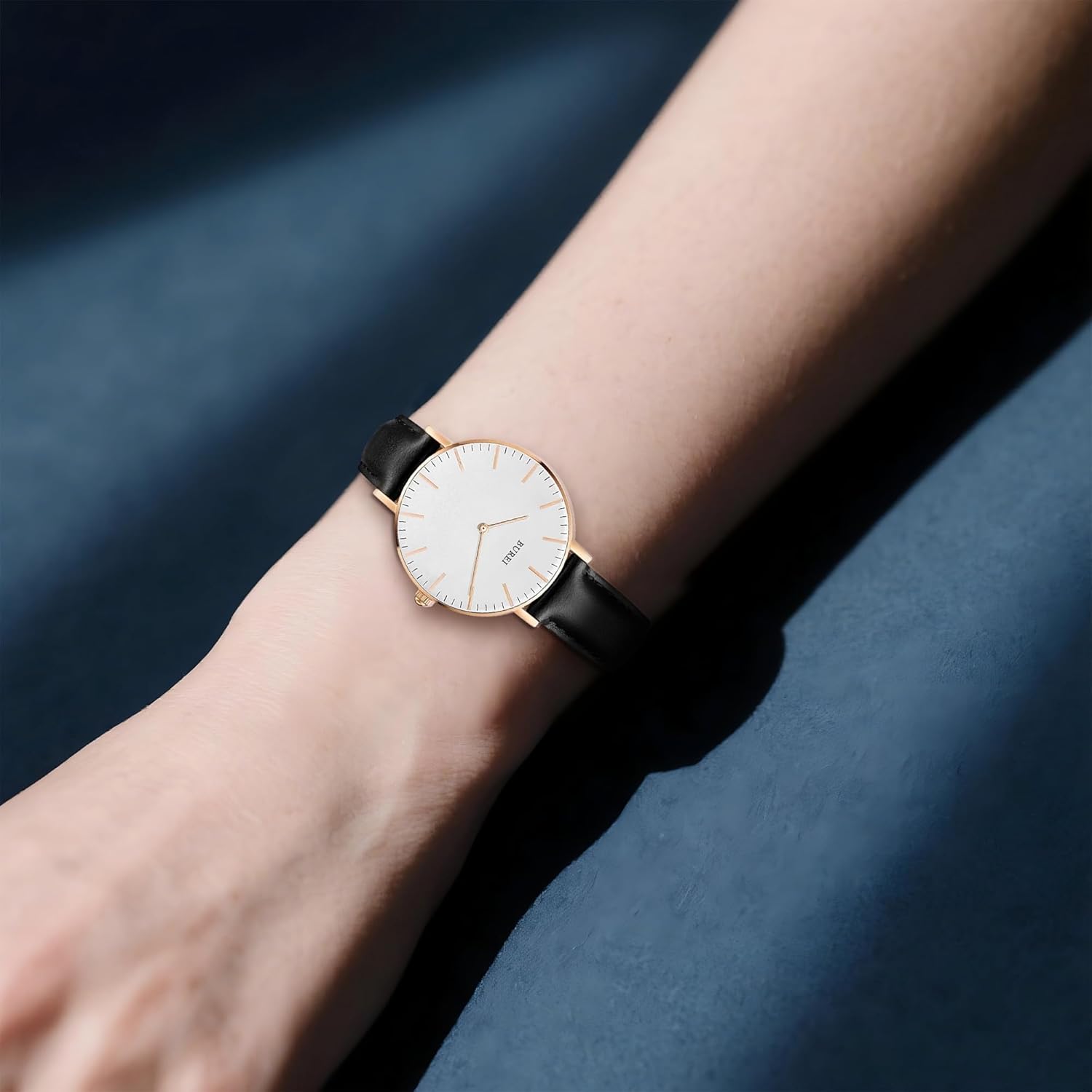 BUREI Womens Fashion Gold Stainless Steel Mesh Watch Analog Quartz Waterproof Ladies Watch Dainty Bracelet Wristwatch for Women,Gifts for Girlfriend - Image 5