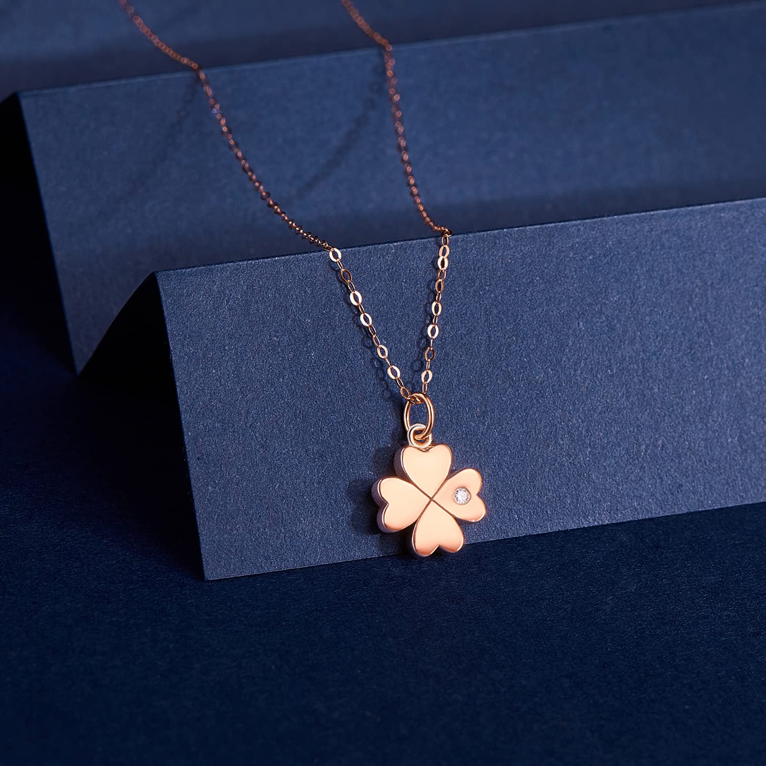 FANCIME K18YG ブラッククローバーネックレス FANCIME K18YG ブラッククローバーネックレス