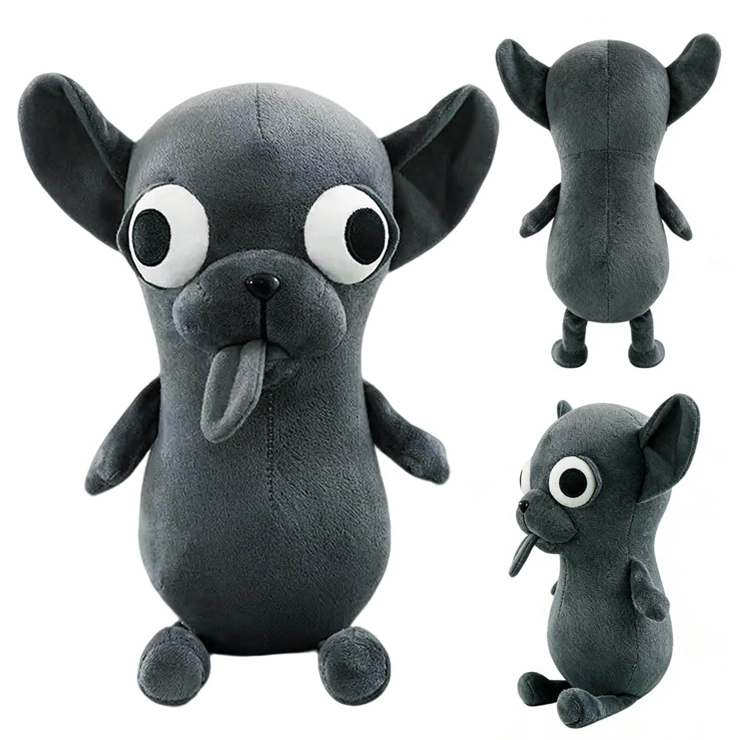 Juguete de Peluche de Chihuahua, 25 cm Muñeco de Peluche Chihuahua, Lindo juguete de peluche para cachorro, Divertido Chihuahua de Ojos Grandes, Chihuahua Plush Toys, Regalos para Niños y Niñas