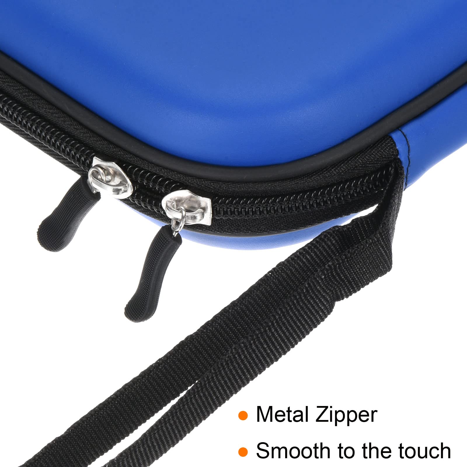 PATIKIL Tavolo Tennis Racchetta Custodia, Ping Pong Paddle Custodia Dura Copertura Contenitore Borsa Quadrata per Sport Accessori, Blu