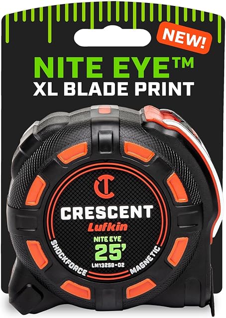Crescent Lufkin 25 C'est parti. SHOCKFORCE NITE Mesure de bande magnétique des yeux LM1325B-02