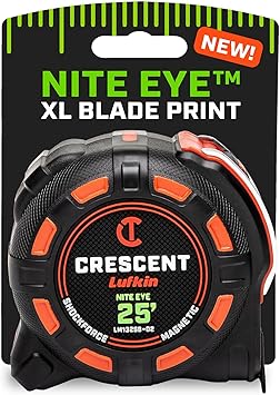 Crescent Lufkin 25 Ft. SHOCKFORCE NITE EYE Magnetic Tape Measure | LM1325B-02