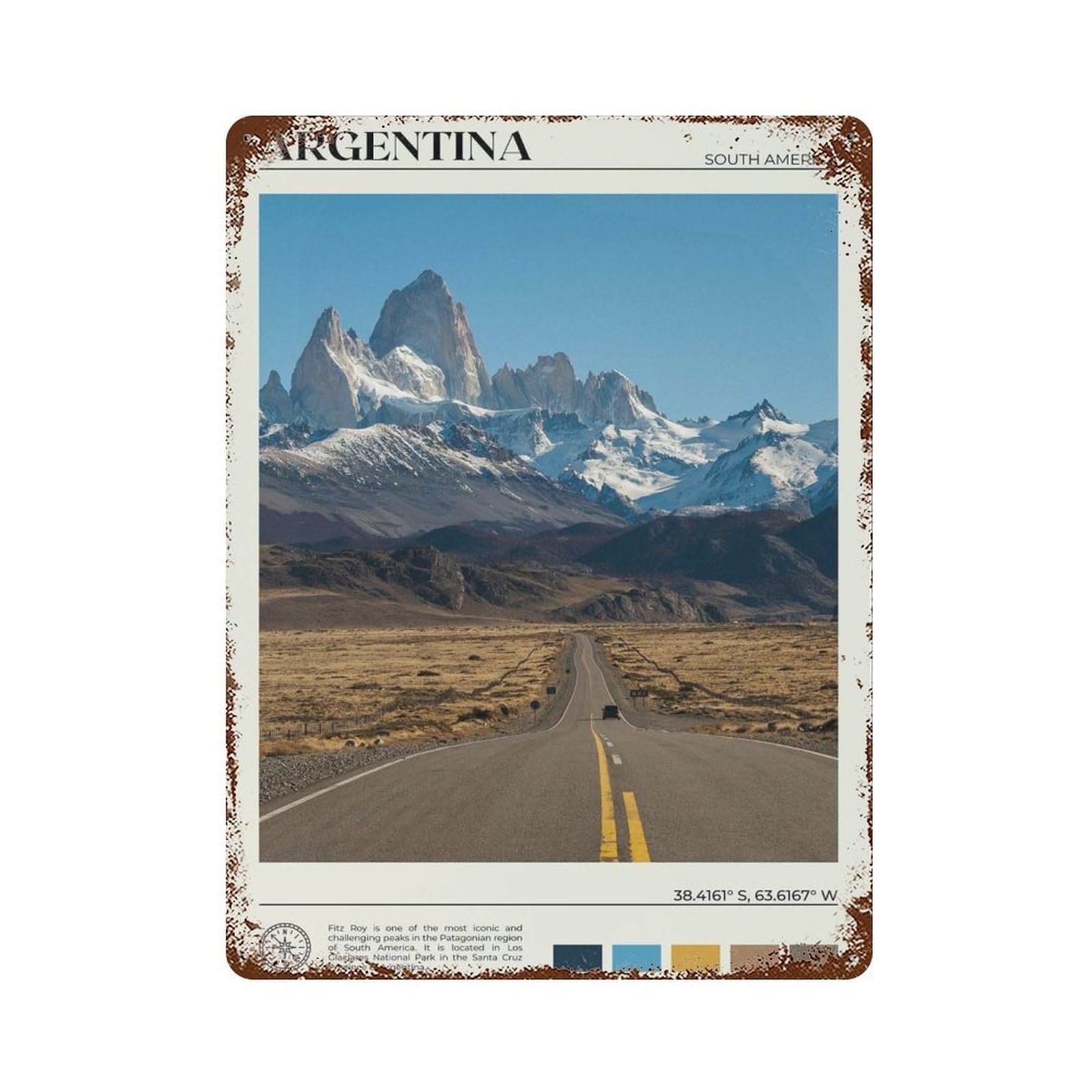 xiaoxiaoshen Real Photo Argentina Decor Wall Decor Art Metal Tin Poster Modern Home Decor Art Home Bar Shop Decorations Vintage Sign 40x30cm