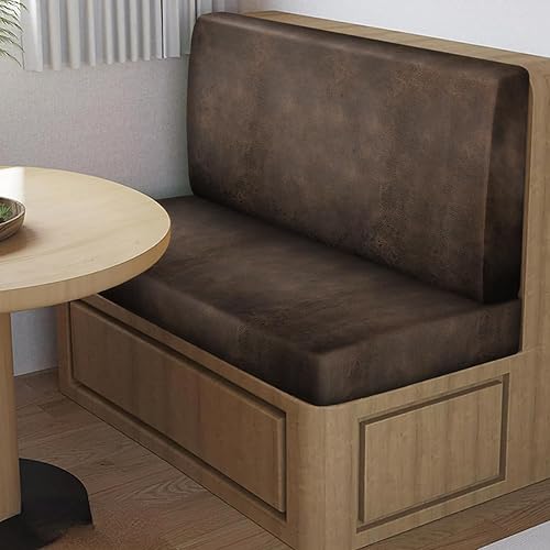 Miniatura 3 de Fundas de cojín elásticas con aspecto de cuero para caravana, fundas de cojín para asiento de cabina de caravana, protector de repuesto para sofá de