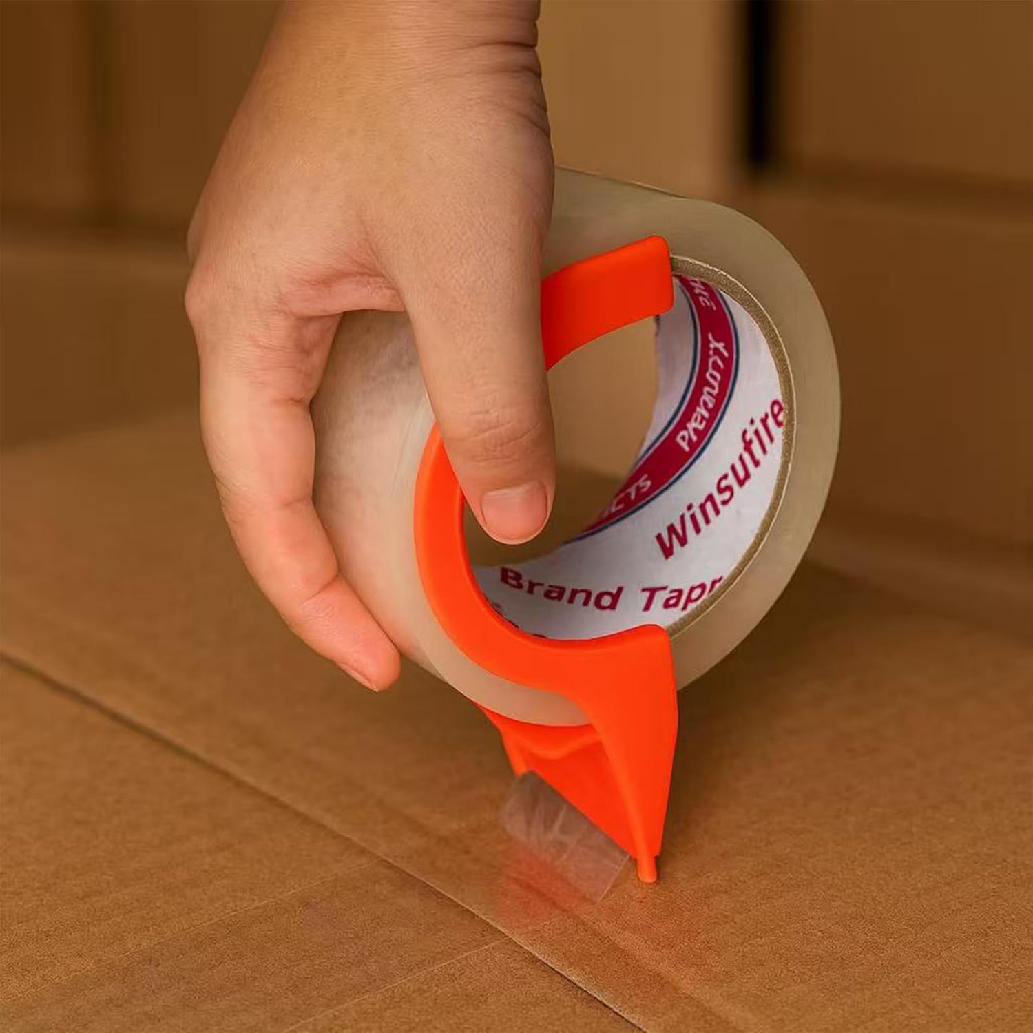 Heavy Duty Packing Tape for Shipping, Scotch Tape,Total 390Y, 1.88 inch x 65 Yards,6 Pack Clear Packing Tape, Scotch Packaging Tape with Dispenser image 4