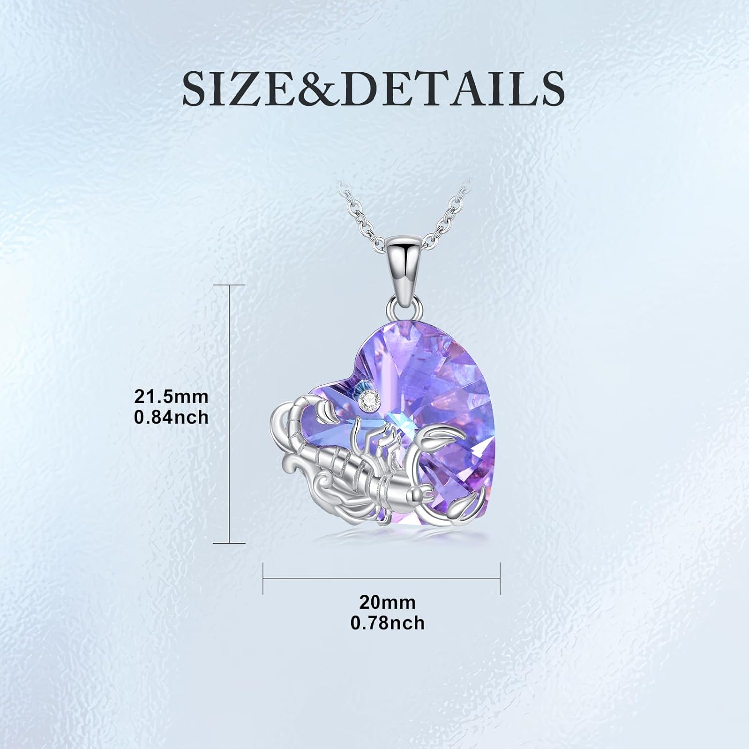 12 Constellation Necklace for Women 925 Sterling Silver Zodiac Pendant Heart Pendant with Birthstone Astrology Horoscope Mother’s Day Gifts Birthday Jewelry - Image 3