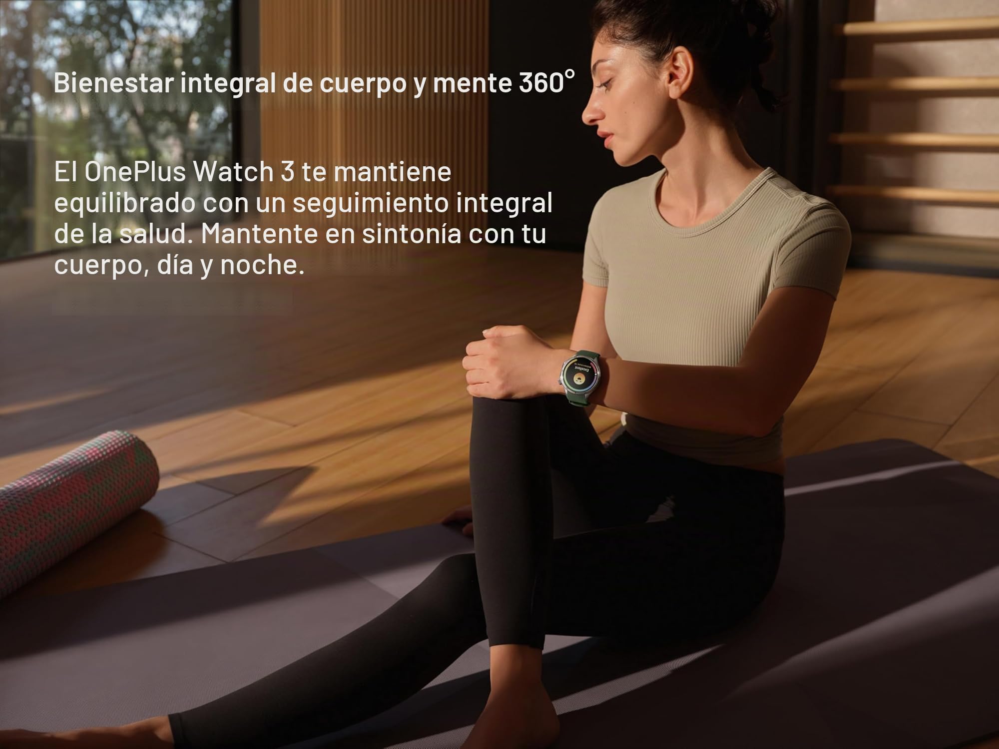 OnePlus Watch 3 Obsidian Titantium, 32 GB, batería de 120 Horas, Seguimiento de Salud y Fitness, diseño de Cristal de Zafiro, Bisel de Titanio, Motor Doble, Wear-OS de Google