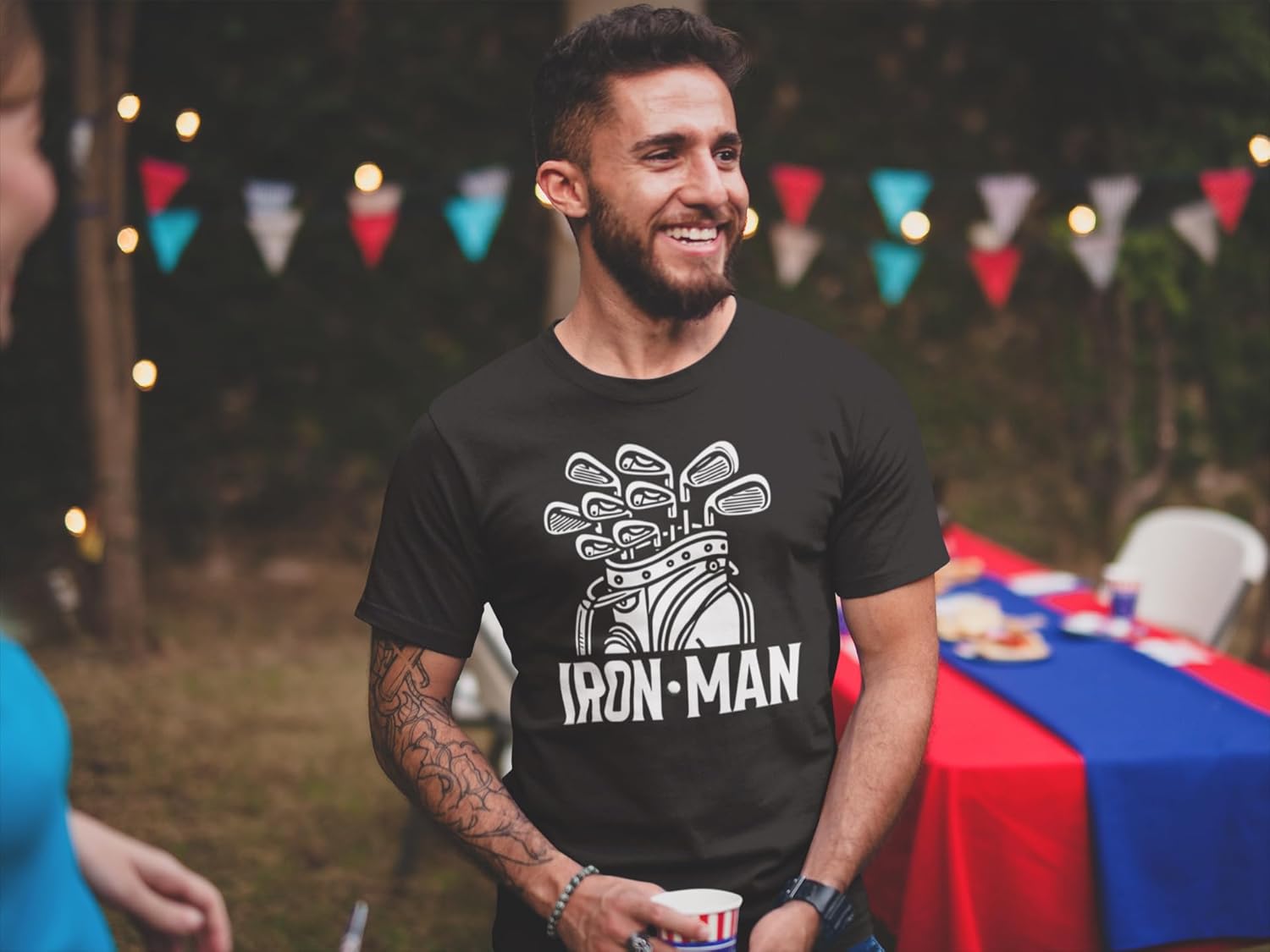 Love Iron Clubs - Funny Golf Golfing Irons Club Dad Iron Guy Joke Humor Sizes Xs-5x - Unisex Tee