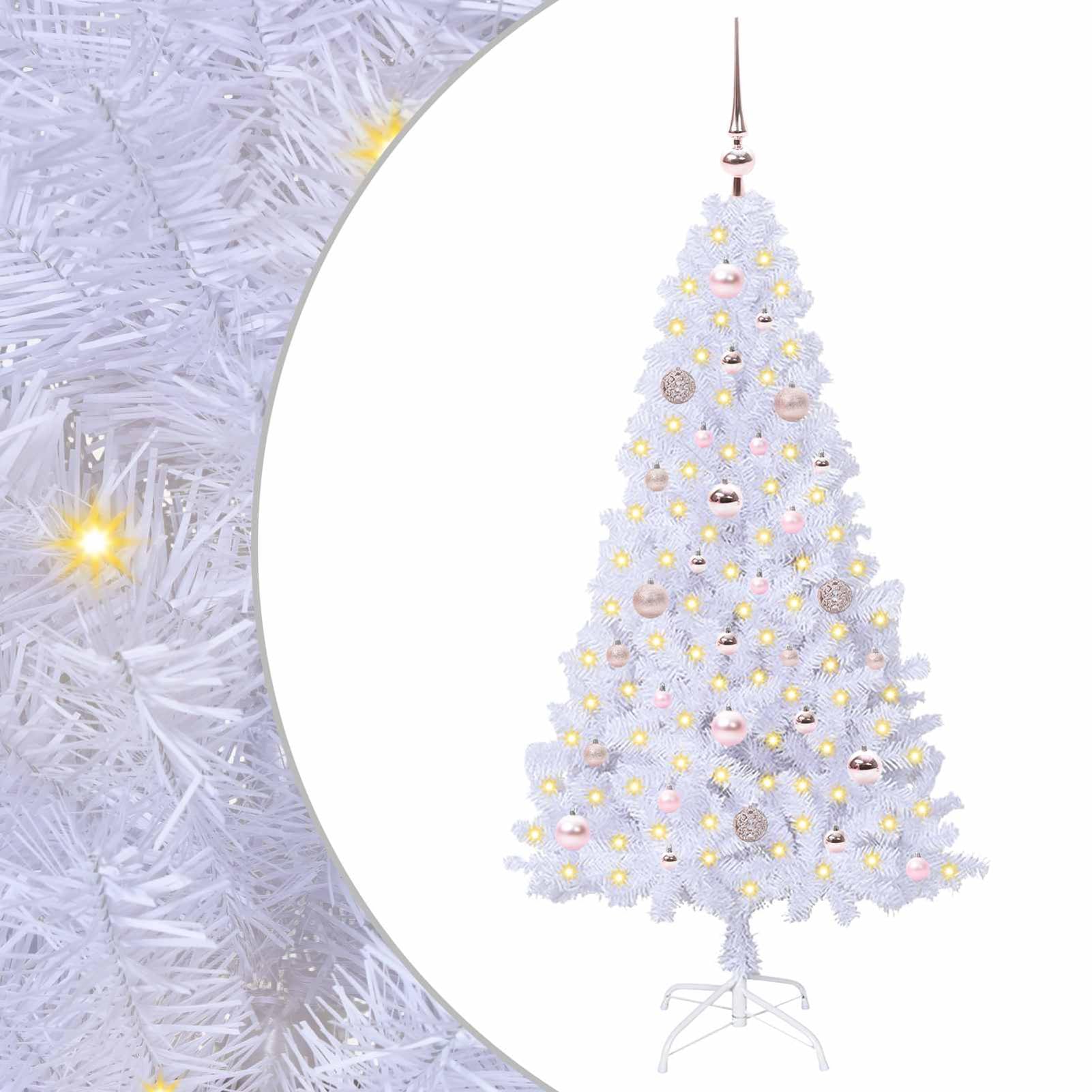 Tidyard Árbol de Navidad LED Moderno 150cm - 8 Modos de Luces, Resistente, Interior/Exterior Modelo YFXQY-3426760ES