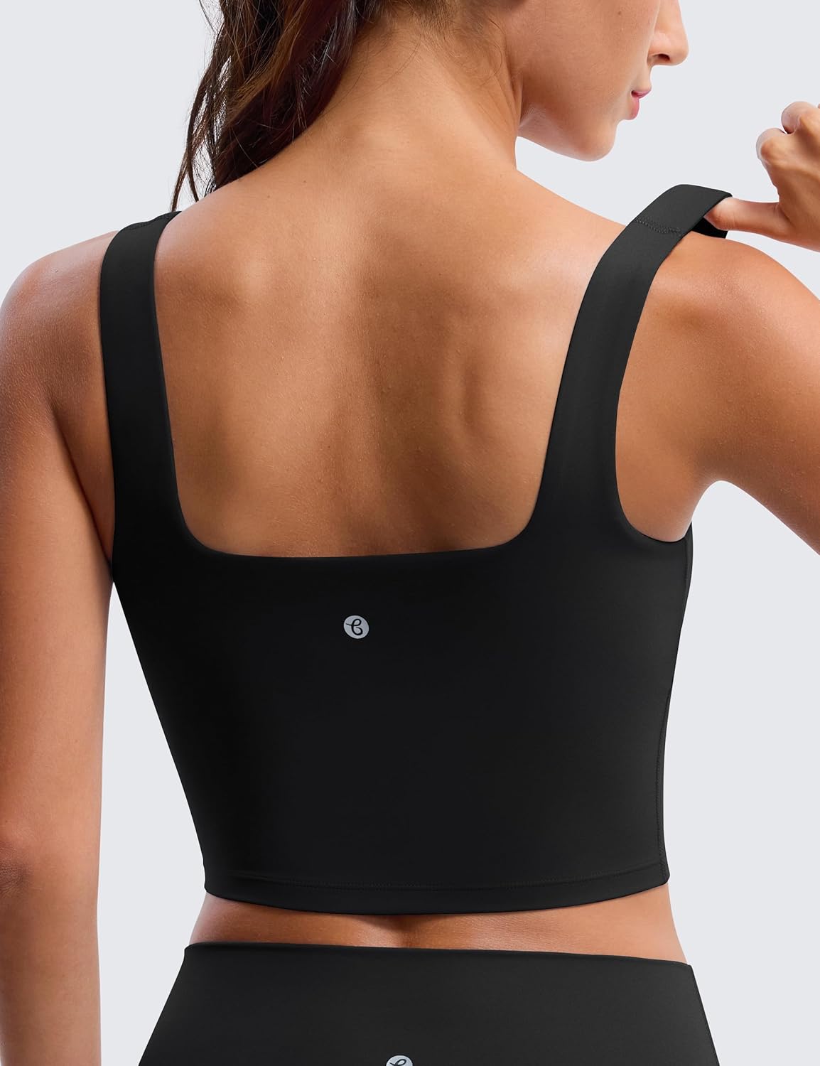 BAYDI Clouduxi Square Neck Sports Bras for Women - Padded Workout Tops with Built-in Bra U Back Gym Yoga Crop Tank Top - Image 5
