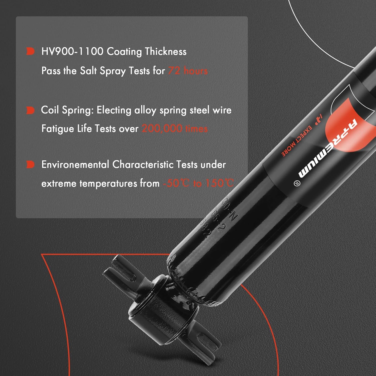 A-Premium Front Pair (2) Struts Shock Absorber Compatible with Chevrolet Express 1500/2500/3500, Tahoe & GMC Savana 1500/2500/3500, Yukon & More, Driver and Passenger Side