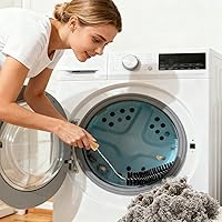 Vista 6 de Kit de limpiador de ventilación para secadora Palksky, herramienta de limpieza para secadora de 3 piezas - cepillo flexible de limpieza