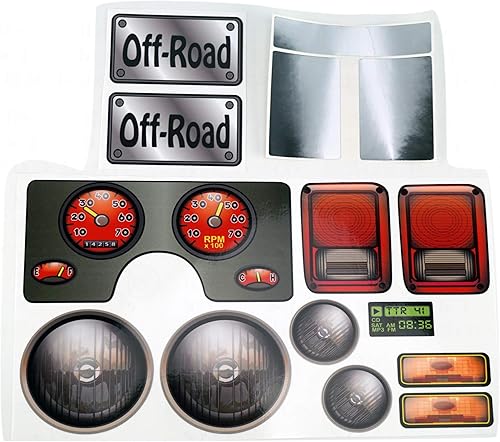 Adhesivos de repuesto para Fisher Price Power Wheels Jeep Wrangler