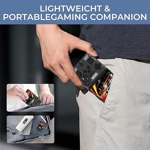 Miniatura 7 de R36s Pro Retro - Consola de juegos portátil, IPS de 3.5 pulgadas, 128 GB precargados con más de 40000 juegos clásicos, consola de juegos portátil,