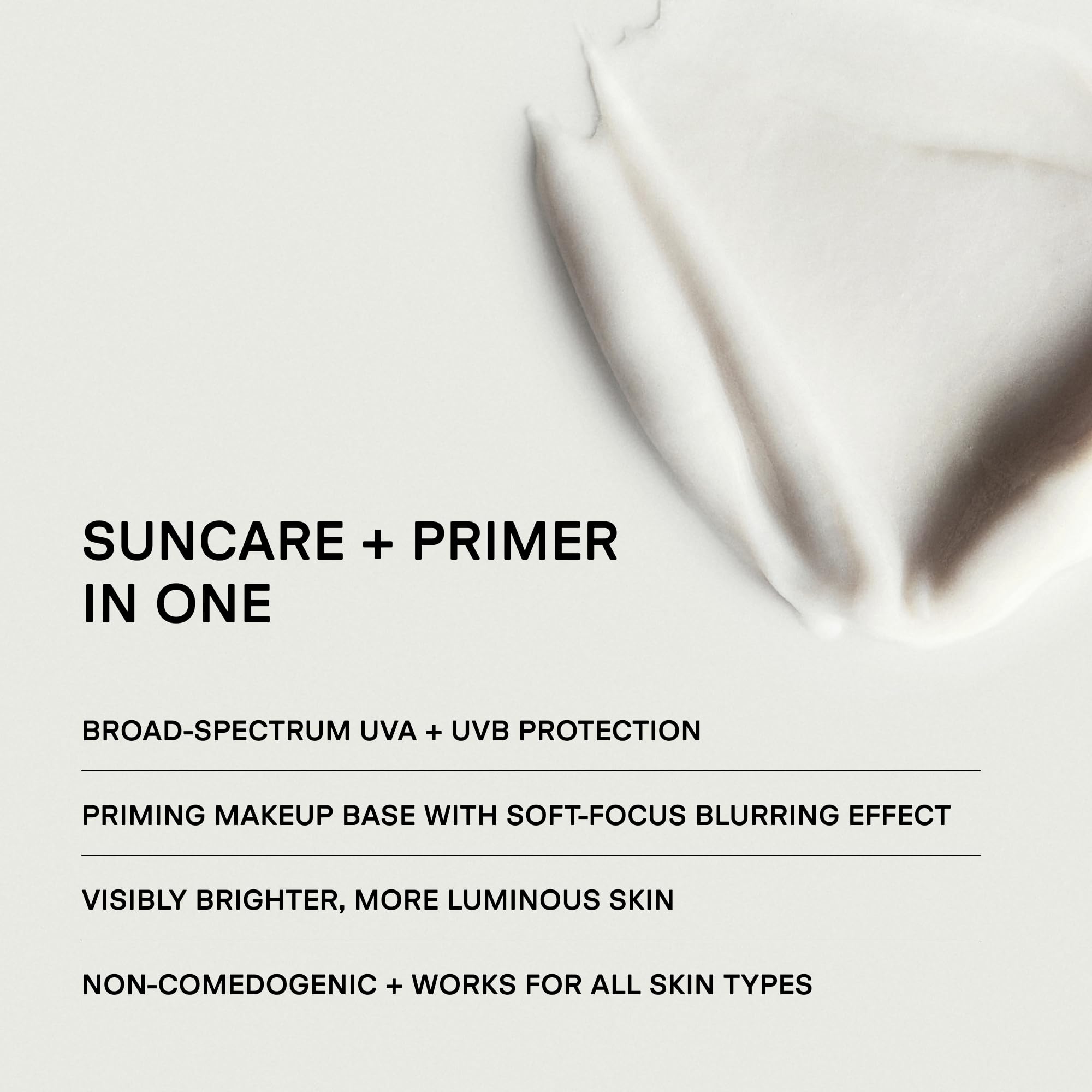 U Beauty Crema solare minerale trasparente multimodale SPF 25 con filtro SPF non nano all'ossido di zinco, oltre a estratti di semi di salvia sclarea e pinnata di Pongamia per una pelle dall'aspetto