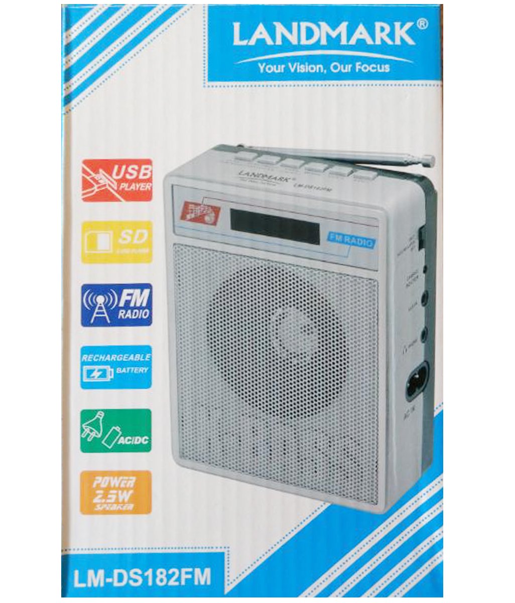 Isonix Landmark Rechargeable Fm Radio With Usb Sd Aux Mp3 Player With Digital Led Display Model Lm Ds181 182fm Amazon In Electronics
