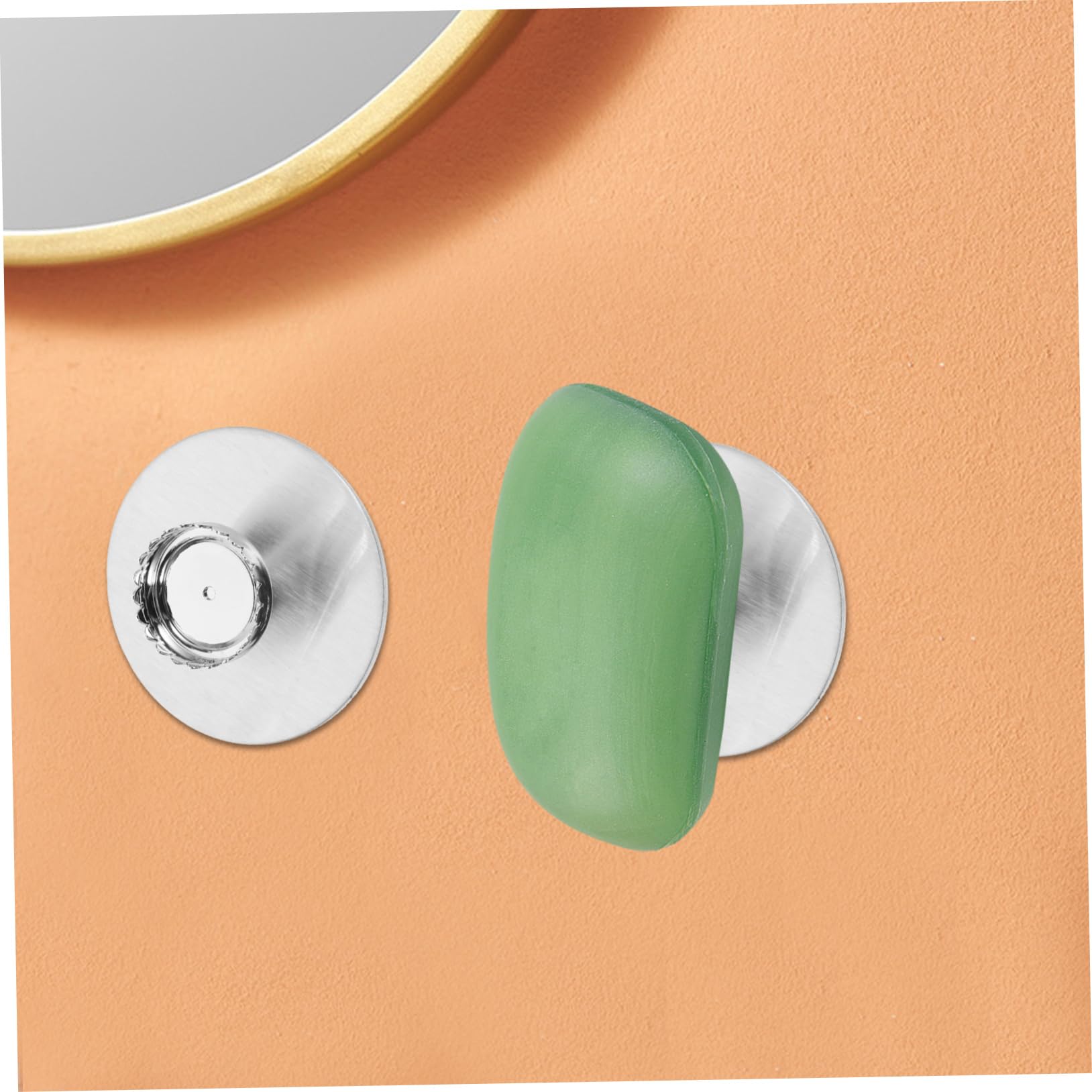 5sätze Edelstahl Magnetischer Seifenhalter Für Badezimmer Wandmontage Ohne Bohren Rostfrei Kreatives Design Für Saubere Und Hygienische Seifenaufbewahrung Silber