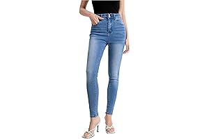 Sophisticated High-Waisted Jeggings: Elevate Your Style with Slimming Denim