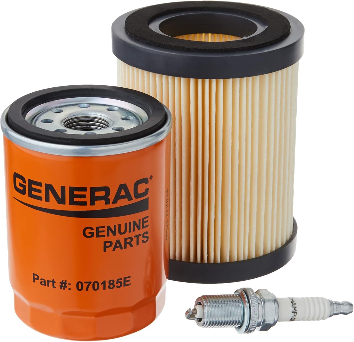 Generac Guardian 5662 Kit de mantenimiento para generadores refrigerados por aire de 8 kW y 410 cc | Kit de servicio anual, filtro de aceite, bujía, filtro de aire, puesta a punto del generador de reserva de 8 kW, piezas del generador de respaldo para el hogar