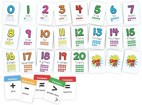 Miniatura 6 de Number Slap Jack un juego de cartas de matemáticas para niños de 4 años en adelante  La manera fácil de aprender los números del 0 al 20  4 formas