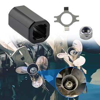 835257Q1 Flo-Torq II Hub Kit, Replacement Fit for Mercruiser Alpha, Mercury 135-300 HP, Bravo One, Mariner 40-60 HP CT, Alpha One Drives, Quicksilver Flo-Torq II Hub Kit 3Below 400 HP 3