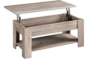Yaheetech Lift Top Coffee Table: Space-Saving Masterpiece