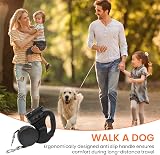 BORDEAG Laisse Double Rétractable pour Chien avec Lumière, Extensible pour Promener Deux Chiens Jusqu'À 50 LB - 7