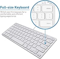 Vista 4 de Macally Mini teclado y un soporte ergonómico para portátil, excelentes accesorios para MacBook