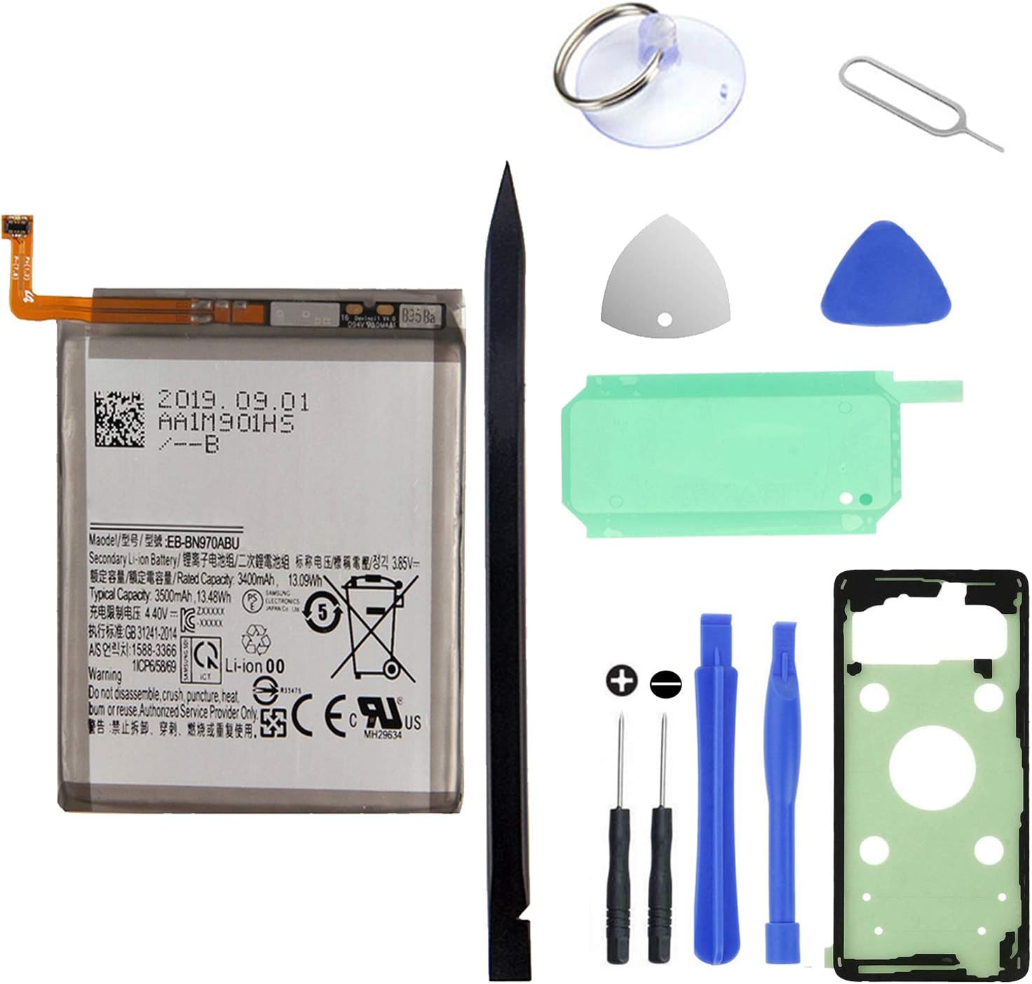 Galaxy Note 10 Battery Replacement Kit for Samsung Galaxy Note 10 EB-BN970ABU Repair Kit