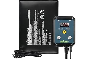 BN-LINK jumpstart thermostat reptile heating pad for Under Tank Heater Terrarium Warmer Combo