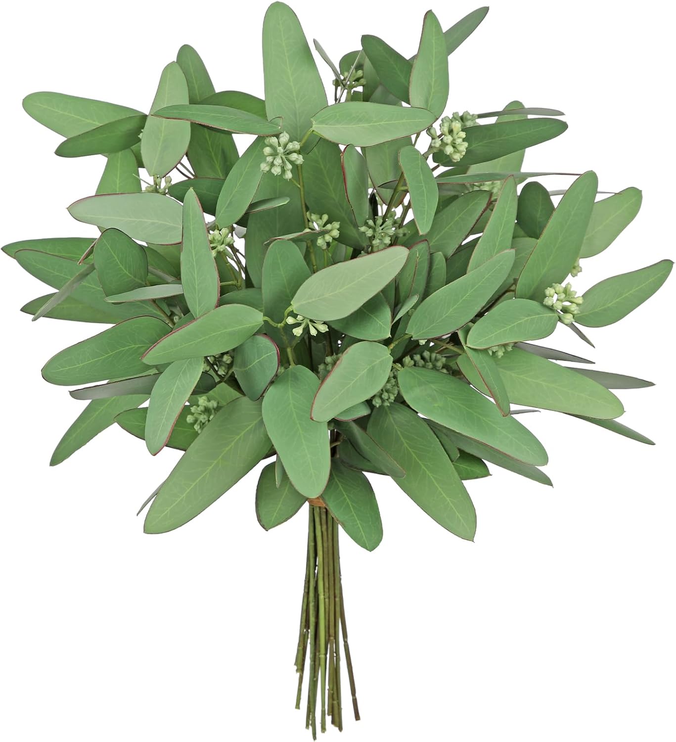 DILATATA Faux Eucalyptus Stems Willow Eucalyptus Leaves 14” Faux Greenery 16 Pcs Artificial Greenery Stems for DIY Bouquet Arrangements Centerpieces Shower Decorations-Artificial Eucalyptus Stems