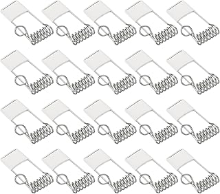 PATIKIL 40x20mm Downlight Spring Clips, 30 Pack Emitting Diode Recessed Lighting Accessories Securing Clamps for Ceiling Lamp, White