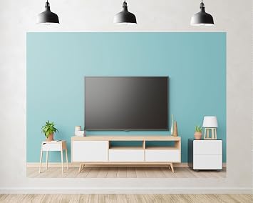 Trykid 6x6ft Living Room Television Background Wall Backdrop Room Cabinet TV Wall Apartment House Interior Art Photography Background Live Video Office Meeting Decoration Wallpaper Studio