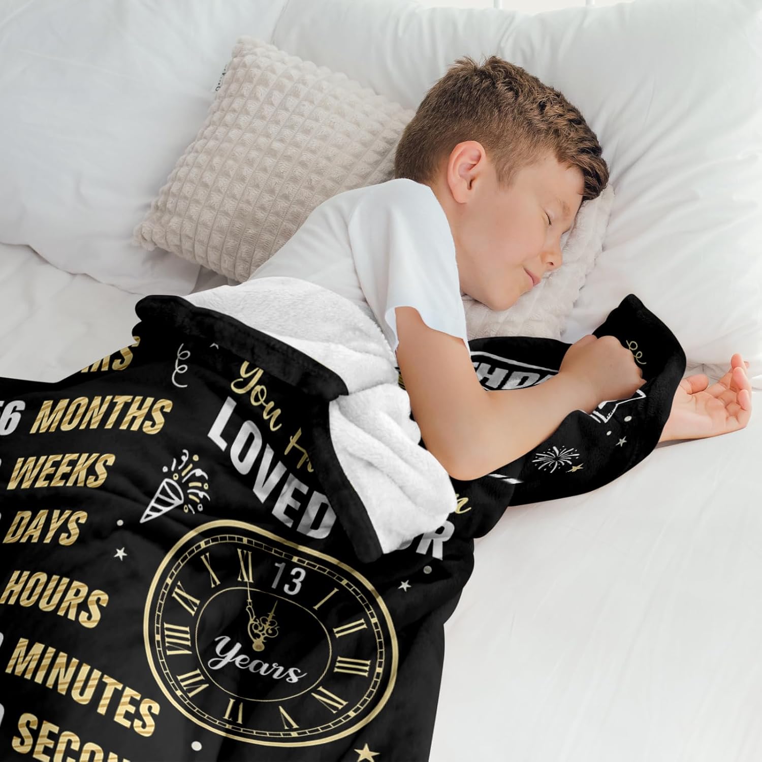 13 Year Old Boy Gifts - 13th Birthday Gifts for Boys - 13th Birthday Decorations for Boys - Thirteen YR Bday Gift for Teen Boy Son Grandson Nephew Brother Ideas Blanket 50"x60"
