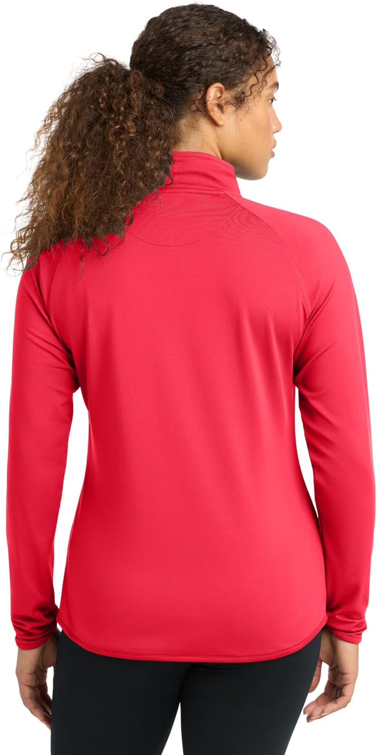 SPORT-TEK Women's Sport-Wick Stretch Quarter Zip Pullover - Image 3