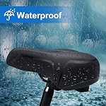 Comfortable Bike Seat Replacement Bike Saddle Dual Shock Absorbing Ball Anti-Slip Bicycle Saddle Waterproof Bicycle Seat for Men Women Universal Fit for Exercise Indoor Mountain Road Bikes