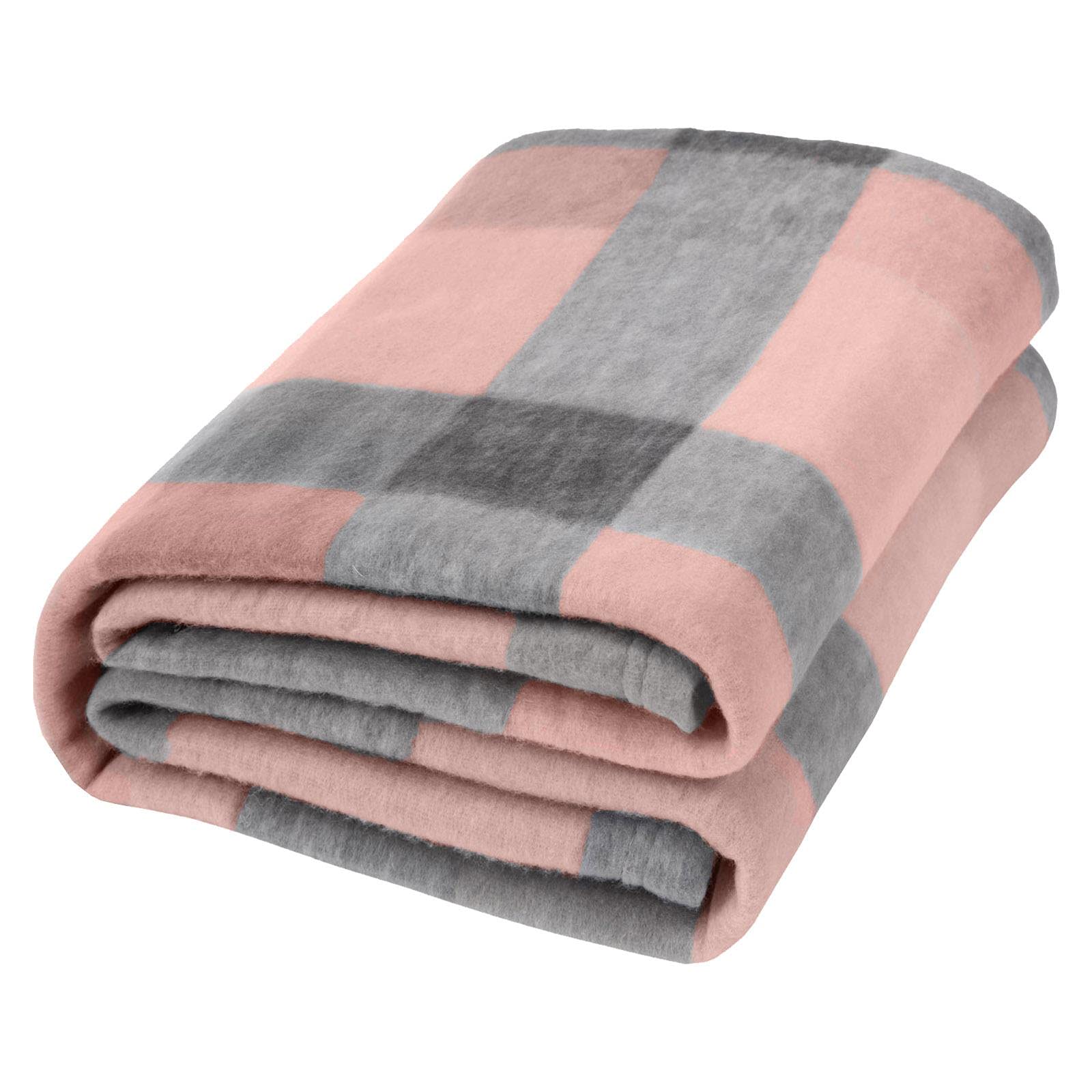 Dreamscene Check Blush Sofa Bed Throw Blanket Soft, Warm & Fluffy, Printed Pink Design, Bedroom & Living Room Accessory, Wholesale Set Of 10, 120 X 150Cm