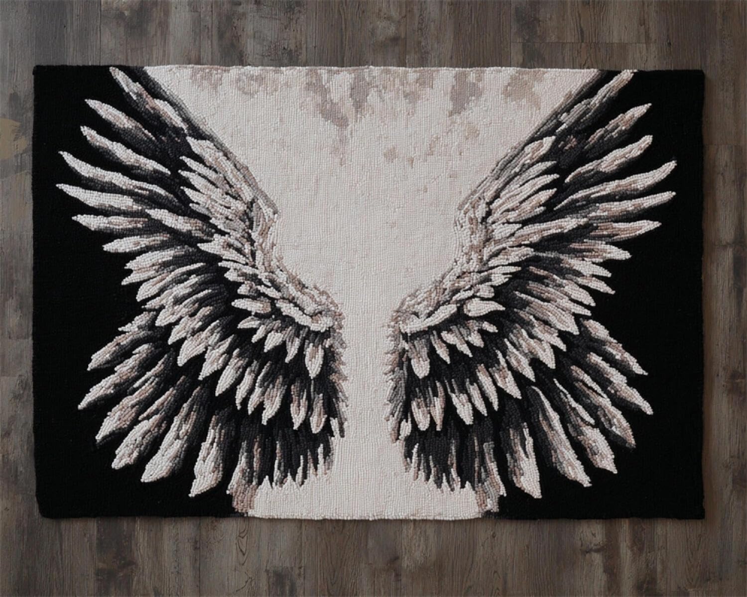 Henypt Color Diy Latch Hook Rug Kits Fantasy Wings 80X160cm
